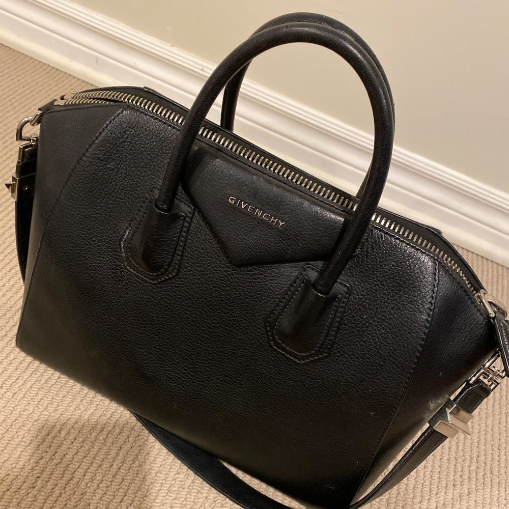 Givenchy Antigona Medium Goatskin Satchel Bag